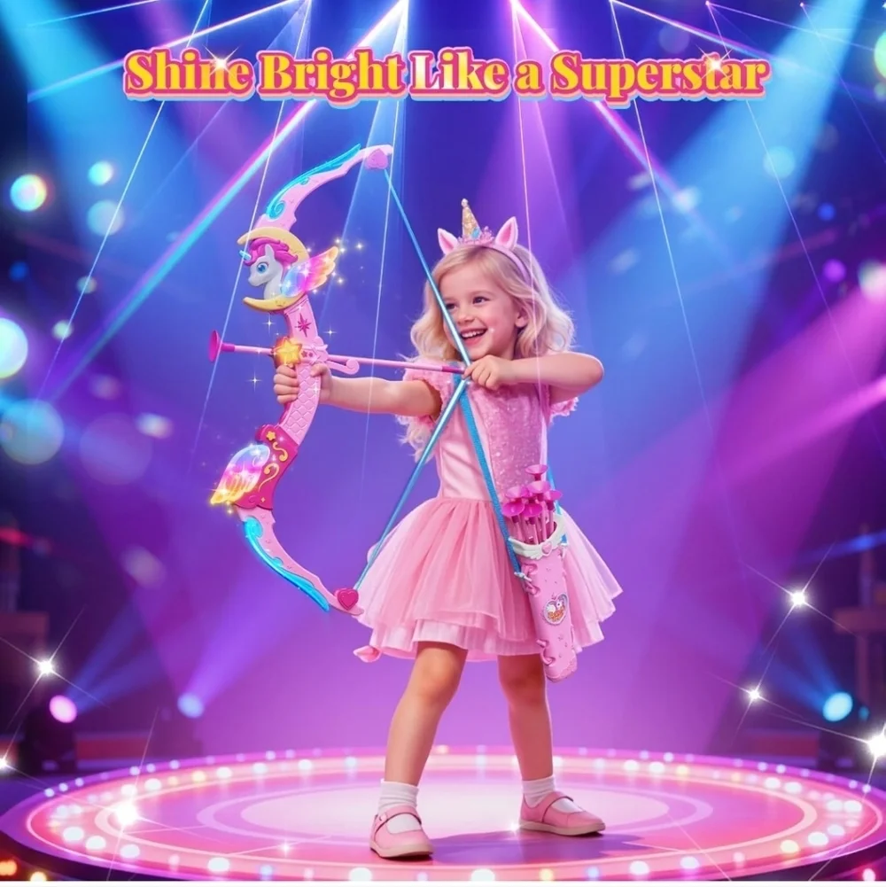 Pink Bow and Arrow Set for Kids